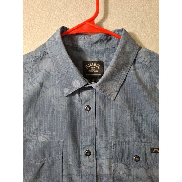 Billabong Recyc Button Up Short Sleeve Shirt Mens S Skater Surfer Y2K - Picture 3 of 7